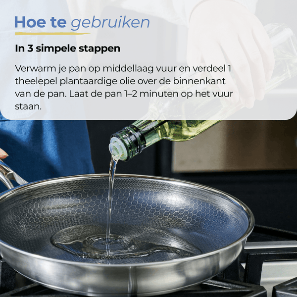 Morelia® Hybrid Wokpan Met deksel - Ø 30 cm - moreliacookware