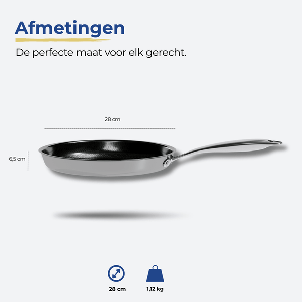 Morelia® Hybrid Koekenpan Met Deksel Ø 24 cm - moreliacookware
