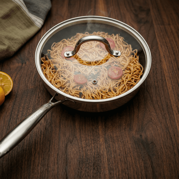 Morelia® Hybrid Koekenpan - 3 Delige Set Met Deksels - moreliacookware