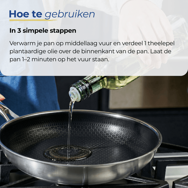 Morelia® Hybrid Koekenpan Met Deksel Ø 20 cm - moreliacookware