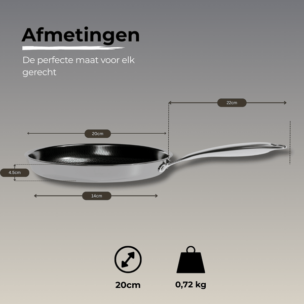 Morelia® Hybrid Koekenpan Ø 20 cm - moreliacookware