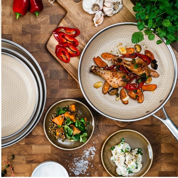Morelia® Hybrid Koekenpan - 3 Delige Set Met Deksels - moreliacookware