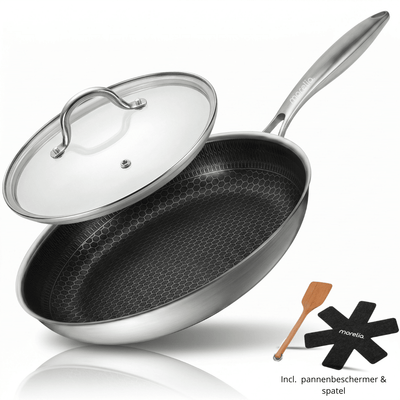 Morelia® Hybrid Koekenpan Met Deksel Ø 20 cm - moreliacookware