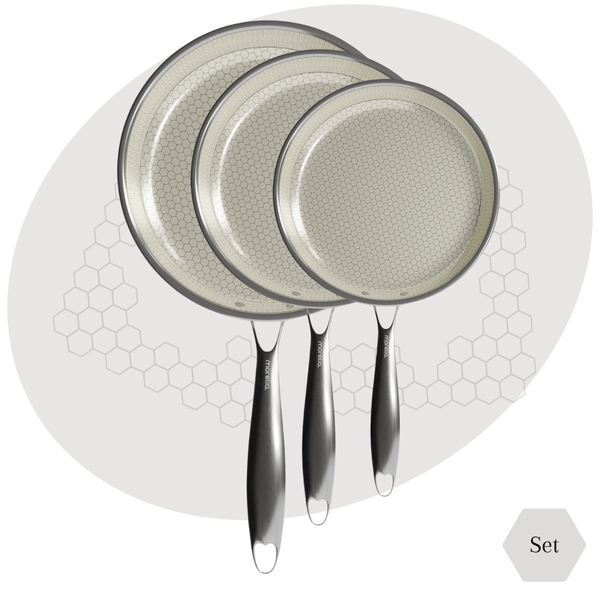 Morelia® Hybrid Koekenpan - 3 Delige Set - moreliacookware