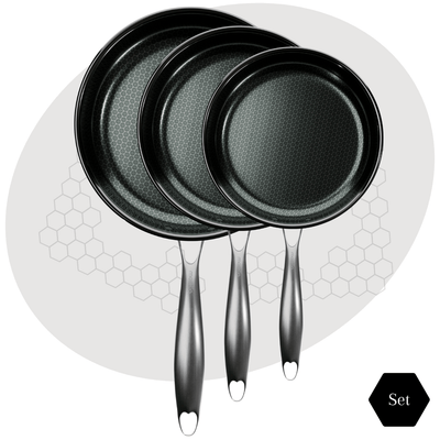 Morelia® Hybrid Koekenpan - 3 Delige Set - moreliacookware