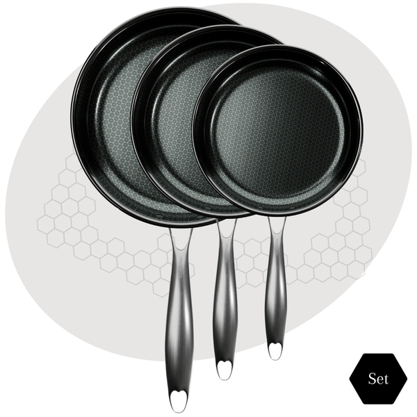 Morelia® Hybrid Koekenpan - 3 Delige Set - moreliacookware